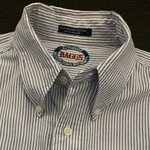 BAGGS 100% Washed Cotton Pin Striped Shirt
